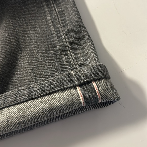 PRPS Noir Washed Grey Distressed Selvedged Denim Jeans Straight Japan 32x29.5 - Picture 14 of 15